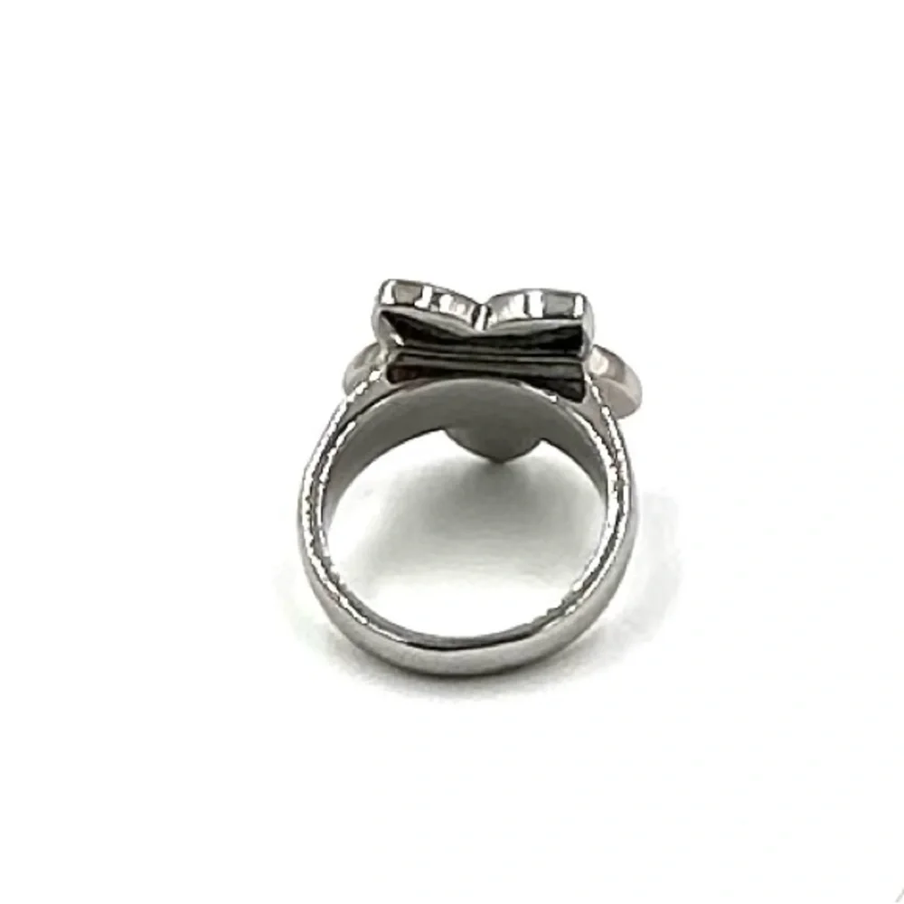 SD Flower Power Ring Sz 9 1/2 Steel by Design